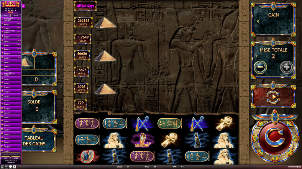 Ramses Legacy Tournoi